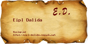 Eipl Dalida névjegykártya